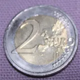 Face commune d'une 2 €, carte du modèle 2007, la même que sur cette pièce