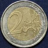 Face commune d'une 2 €, carte d'avant 2007, la même que sur cette pièce